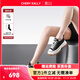 CHERY KALLY透氣黑色百搭運動(dòng)帆布鞋女2025新款增高厚底松糕鞋女休閑板鞋 黑色 Black 37