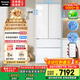 松下（Panasonic）【國家補貼20%】大白冰箱法式多門(mén)464升家用超薄零嵌入式變頻雙系統風(fēng)冷無(wú)霜一級能效NR-EW46TGB-W