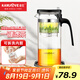 金灶（KAMJOVE）彈壓式飄逸杯 茶水分離玻璃泡茶壺 可拆卸內(nèi)膽功夫茶具辦公室茶壺 【K-212泡茶壺+保溫杯墊】 580ml