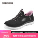 斯凱奇（Skechers）閃穿鞋女鞋夏季網(wǎng)面透氣健步鞋一腳蹬運(yùn)動(dòng)跑步鞋軟底休閑鞋150284