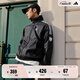 adidas休閑簡約三條紋梭織立領(lǐng)夾克外套男裝阿迪達(dá)斯官方三葉草   黑色 (偏小，推薦買大1碼)   L