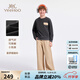 英氏（YEEHOO）兒童套裝男童衛(wèi)衣褲子兩件套秋季休閑運動秋裝男孩衣服中小童裝 休閑戶外-碳灰 140