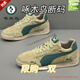 啄木鳥(niǎo)男鞋2026新款潮牌平底德訓鞋子男士軟底舒適運動(dòng)潮流百搭板鞋男 卡其綠 42