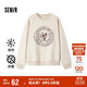 森馬（Semir）[商場同款]女oversize發(fā)熱抗菌2024冬季繡花抓絨上衣101724116004