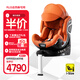 RECARO兒童安全座椅0-4-7歲寶寶椅汽車(chē)用i-Size認證XENON 1 雷霆 活力橙