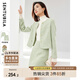 尚都比拉圓領(lǐng)小香風(fēng)外套一步裙套裝女秋冬時尚氣質(zhì)兩件套 豆沙綠 XL