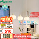 雷士（NVC）奶油風(fēng)法式浪漫燈罩餐廳燈智能高顯3頭24瓦吊燈WHDD24F/G-15A 