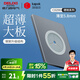 德力西（DELIXI） 開關(guān)插座面板超薄啞光86型暗裝5孔面板CD290星空灰色無框大板 穿線孔面板