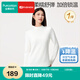 全棉時(shí)代新品T恤【風(fēng)柔棉吸濕發(fā)熱親膚抗靜電】女士透氣半高領(lǐng)T恤