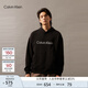 Calvin KleinJeans春秋男士經(jīng)典刺繡字母ck休閑純棉寬松連帽衛衣40HM231 BAE-太空黑 M （建議130-150斤）