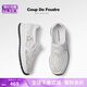 COUP DE FOUDRE2025夏季新款CDF女鞋時(shí)尚網(wǎng)面一腳蹬樂福鞋厚底水鉆網(wǎng)紗休閑鞋女白色37