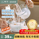 樹可小白熊食品級玻璃量杯微波爐熱奶耐高溫碗帶刻度烘焙打蛋1000ml