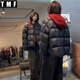 托瑪菲黑色短款羽絨棉服女冬季2025新款棉衣小個(gè)子韓版保暖加厚棉襖外套 黑色 M