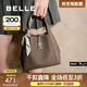 百麗包包女2025新商場(chǎng)同款送禮老錢(qián)風(fēng)真皮菜籃子手提包BL828BX5 灰色 F