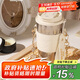 杯具熊（BEDDYBEAR）純鈦保溫杯女雙飲吸管咖啡水杯教師節禮物杯子禮盒485ML黃色山茶