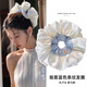 妙奕嘉大號芭蕾風(fēng)緞面花邊大腸發(fā)圈女皮筋發(fā)繩韓系甜美發(fā)飾頭繩頭飾新款 奶油芭蕾大腸發(fā)圈