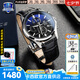 卡西歐（CASIO）商務(wù)休閑日韓手表男士太陽能鬧鐘防水鋼帶皮帶石英腕表送男友禮物 EFB-530L-2A漸變表盤+秒表防水