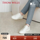 THOM WILLS男鞋真皮小白鞋男西裝英倫休閑皮鞋米白色板鞋百搭夏季 米白色G171 41 /7.5碼