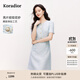 珂萊蒂爾【明星同款 玫瑰裙】2025新款簡(jiǎn)約連衣裙女優(yōu)雅氣質(zhì)收腰A字裙 淡群青 L
