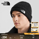 北面（The North Face）運(yùn)動(dòng)帽秋冬款通用男女款戶(hù)外舒適冬季保暖針織毛線(xiàn)帽|3FJW JK3/黑色 OS/均碼