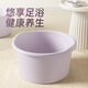百易特泡腳盆泡腳桶按摩足浴好物過(guò)小腿保溫養生加厚大洗腳桶洗腳盆家用 粉色【凸點(diǎn)按摩】