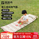 探路者（TOREAD）充氣床墊 防潮墊戶(hù)外露營(yíng)地墊公園沙灘便攜舒適充氣墊 灰巖綠/印花 均碼