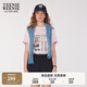 Teenie Weenie小熊T恤女2025年夏季新款簡(jiǎn)約休閑時(shí)髦印花圓領(lǐng)短袖T恤女 淺粉色 L