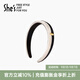 She's茜子小香風(fēng)仿真絲緞發(fā)卡洋氣時尚發(fā)箍壓發(fā)頭箍頭飾生日禮物送女友 黑白撞色H1