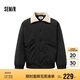 森馬羽絨服男中長款冬拼接仿羊羔絨夾克寬松三防外套109724113106