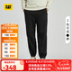 CAT卡特新品男士戶外經(jīng)典LOGO繡花休閑褲城市輕戶外七夕禮物 黑色 2XL