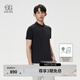 KOLON SPORT/可隆SECO空氣POLO衫 男子戶(hù)外吸濕速干防曬UPF50+抗菌T恤上衣 LHPT5AT885-BK 黑色 2XL185/104A