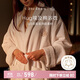 康爾馨【hug浴袍】酒店埃及棉情侶高檔睡袍純棉吸水男女浴袍 白色L碼