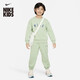 耐克（NIKE）幼童柔軟透氣寬松上衣和長(cháng)褲套裝男童冬季學(xué)院風(fēng)NIKE FZ9923
