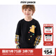 MiniPeace太平鳥(niǎo)童裝秋新男童長(zhǎng)袖T恤FACPF3111 黑色 140cm