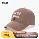 MLB棒球帽 鴨舌帽學院風刺繡logo遮陽軟頂棒球帽3ACPVV04N-50BGD-F