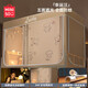 名創(chuàng  )優(yōu)品宿舍蚊帳遮光床簾 一體式全包圍學(xué)生寢室上下鋪防蚊帳子 幸運汪-【四面超強遮光】 90cm*190cm 上鋪-三開(kāi)門(mén)烤漆
