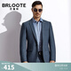Brloote/巴魯特西服男 秋季男士商務(wù)休閑修身西服套裝上裝 牛仔藍(lán) 165/88A