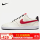 耐克男子休閑鞋COURT VISION LO NBA運動(dòng)鞋DM1187-101淺灰/大學(xué)紅43