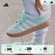 adidas「T頭鞋」BARREDA板鞋德訓鞋男女阿迪達斯輕運動(dòng) 薄荷綠/漢玉白/樹(shù)脂黃   38