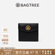 BAGTREE包包樹(shù) 真皮錢(qián)包復古多卡位卡包女士頭層牛皮錢(qián)包生日禮物女 黑色平紋
