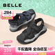 百麗（Belle）透氣外穿休閑鞋男新款運動涼鞋包頭沙灘鞋A1474BL4 黑色 39 (245mm)
