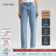 Calvin KleinJeans【復(fù)刻90系列】四季款女士ck復(fù)古懷舊直筒牛仔褲J223289 1AA-牛仔淺藍(lán) 27