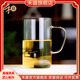 禾器·斑斕禾器2024新款玻璃杯高硼硅耐熱玻璃水杯高檔綠茶杯彩繪圖案清簡杯 江山如畫-透明色-400ml
