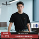 比音勒芬（Biemlfdlkk）【安心品質(zhì)冰舒棉】2025夏新款男士上衣親膚休閑運(yùn)動(dòng)圓領(lǐng)短袖T恤 07黑 XL （110）