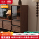慕瀾復古實(shí)木電視柜組合中古風(fēng)客廳2025新款小戶(hù)型家用落地儲物收納柜 50*40*110cm邊柜M01