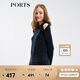 PORTS寶姿女裝春夏新品針織半高領(lǐng)修身套頭衫SM8K400MZE015 星際藍(lán) L