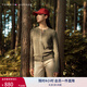 TOMMY HILFIGER【復(fù)古絞花】秋冬女裝純棉肌理感圓領(lǐng)打底衫開(kāi)衫針織衫毛衣 【撞色絞花開(kāi)襟】-  軍綠色RBN M （推薦：110-120斤）