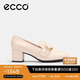 愛步（ECCO）夏季通勤簡約風(fēng)方頭粗跟高跟鞋 型塑290953 石灰色36