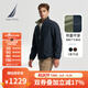 諾帝卡（NAUTICA）【大促爆款】男裝秋冬新款防輕濺水雙面穿立領(lǐng)厚外套棉服男JO4309 藏青4NV L