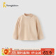 童泰（TONGTAI）女寶寶打底衫冬季女童加絨高領(lǐng)上衣女孩長(zhǎng)袖休閑衣服燕麥110cm